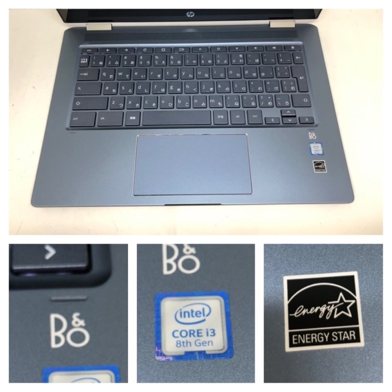 HP ChromeBook 14-da0008TU chromebook Core i3-8130U 2.20GHz 8GB 64GB 14 -inch white × blue touch panel equipped 240422SK110111