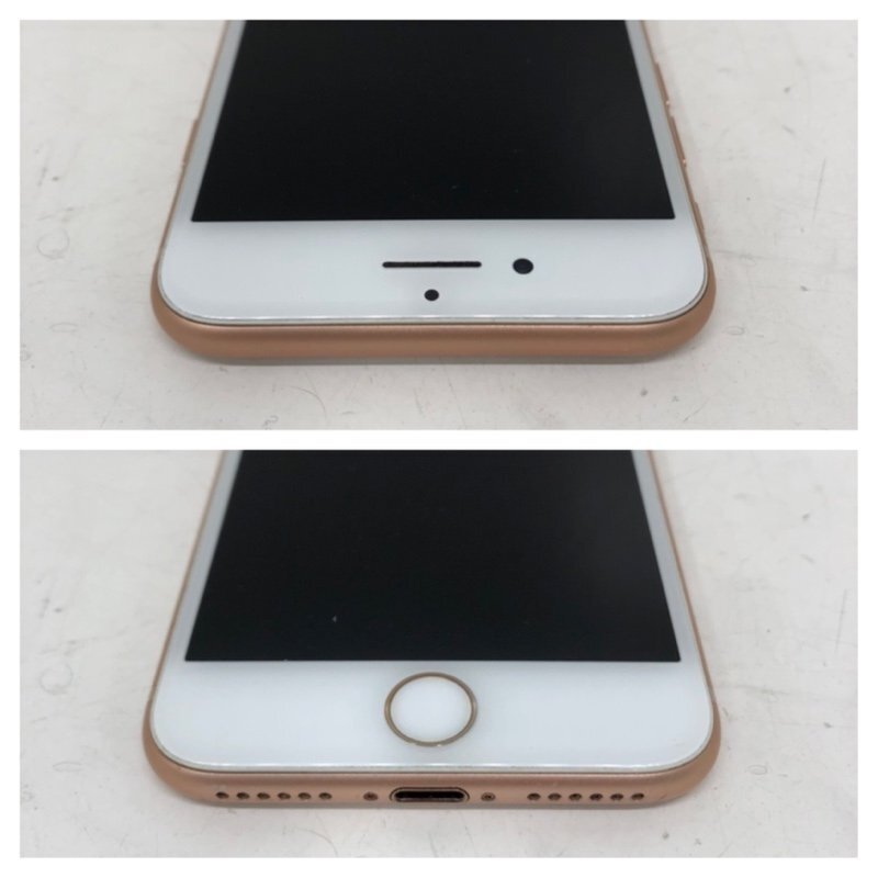 【ジャンク品】 Apple iPhone 8 64GB MQ7A2J/A A1906 ゴールド au 利用制限〇 バッテリー最大容量79％ 240418SK750015_画像7