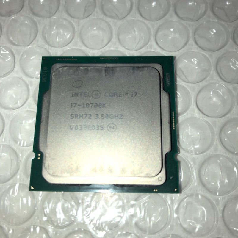 【ジャンク品】Intel インテル CPU Core i7-10700K SRH72 3.80GHz 240415SK910088_画像1