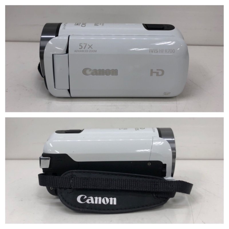 Canon キヤノン iVIS HF R700 ビデオカメラ ホワイト 16年製 240426RM500018の画像2
