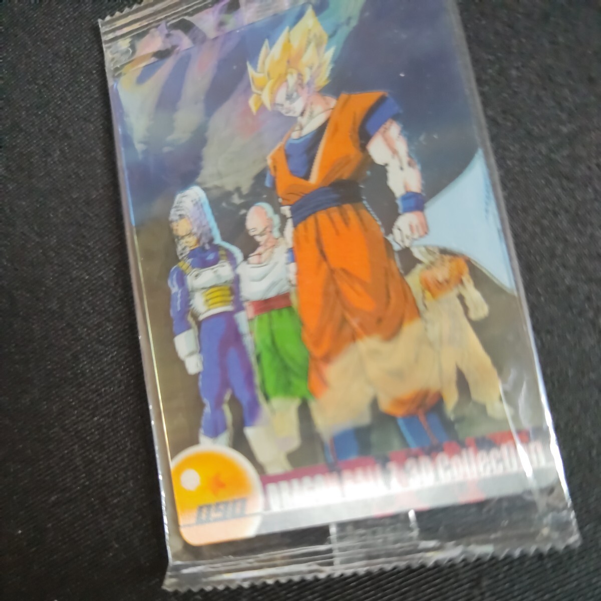 ☆ドラゴンボールZ☆ 森永ウエハースカード No９０「Ｚ戦士」 ３Ｄカード 未開封品 孫悟空／天津飯／トランクス 鳥山明 の画像3