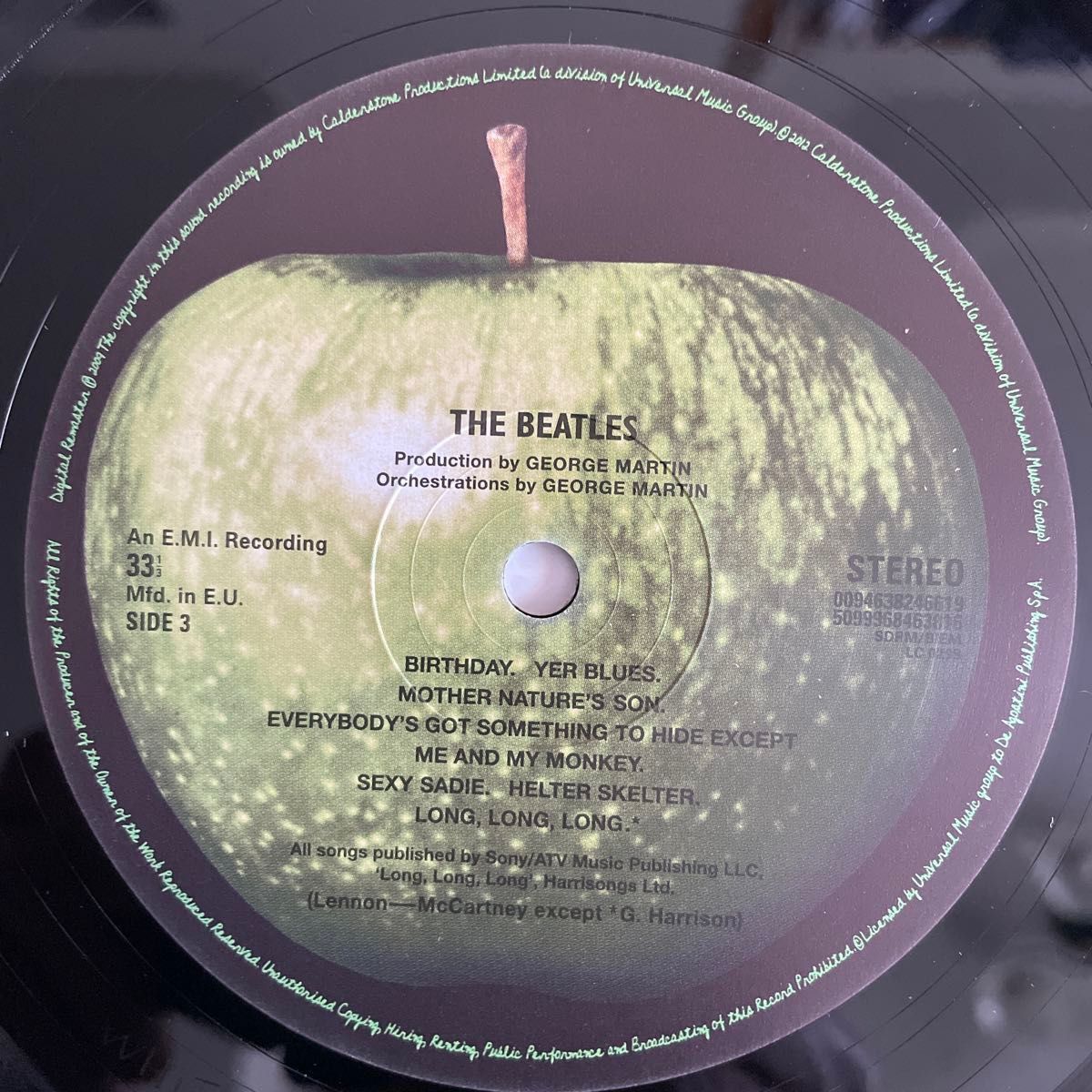 【美盤！】THE BEATLES ビートルズ『ホワイト・アルバム』2009リマスターMfd.in E.U.180g重量盤ポスター付