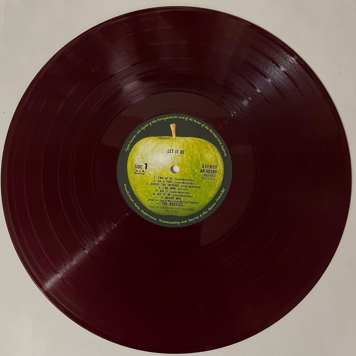 希少・赤盤 】ビートルズ/レット・イット・ビー赤盤 LP BEATLES 希少・赤盤 】ビートルズ/レット・イット・ビー赤盤 LP BEATLES