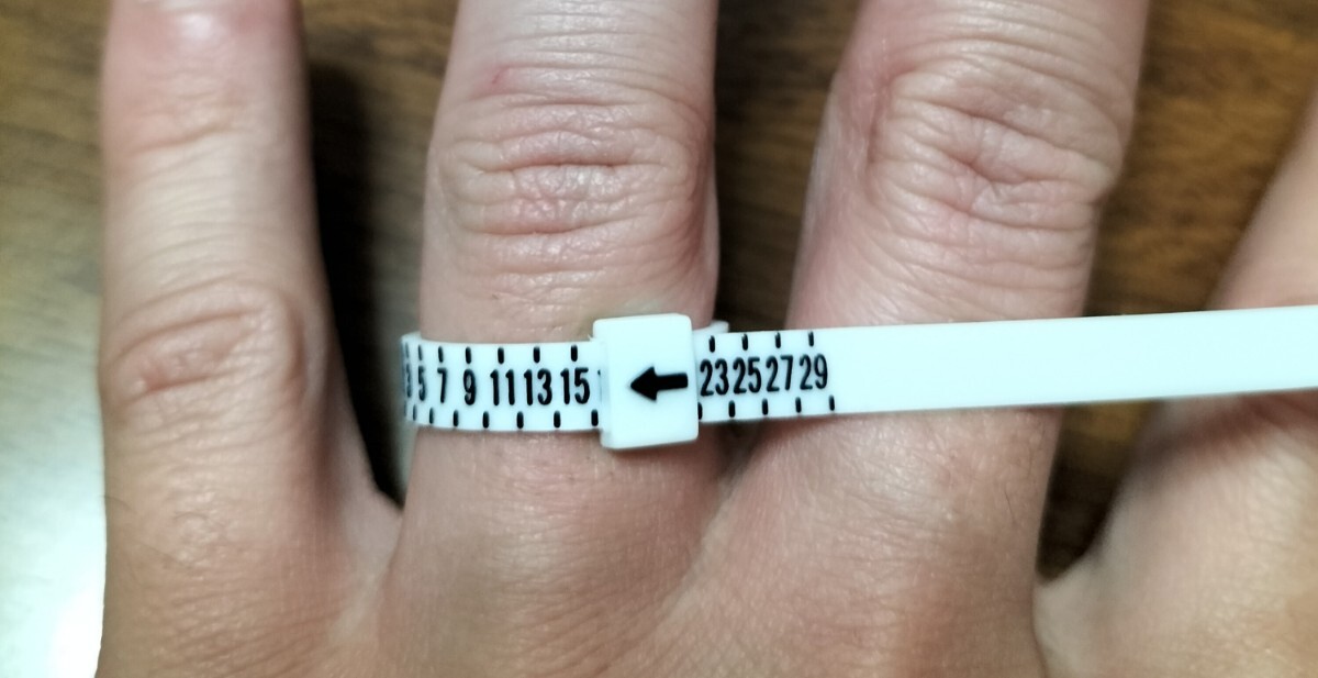 1～29号 リングゲージ バンド白色　ベルト型 指輪 サイズ 計測 日本規格 ホワイト メンズ レディース_画像3