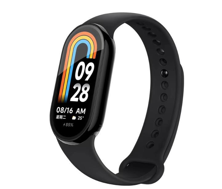 Xiaomi Smart Band 8 ブラック カバー フィルム一体型 ケース 交換 ケース 保護ケース 液晶画面保護 スマートウォッチ ソフトケース