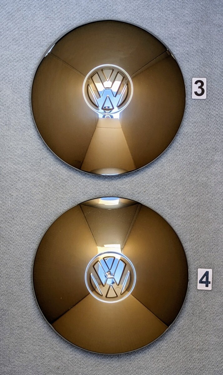 空冷VW TYPE-1.2. K.GHIA 5穴 純正 ハブキャップ ホイールキャップ 4枚 setの画像4