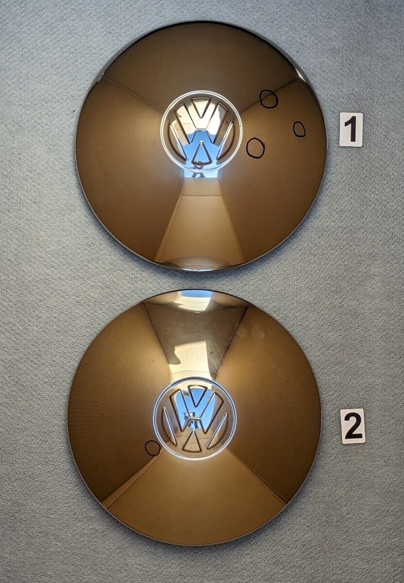 空冷VW TYPE-1.2. K.GHIA 5穴 純正 ハブキャップ ホイールキャップ 4枚 setの画像3