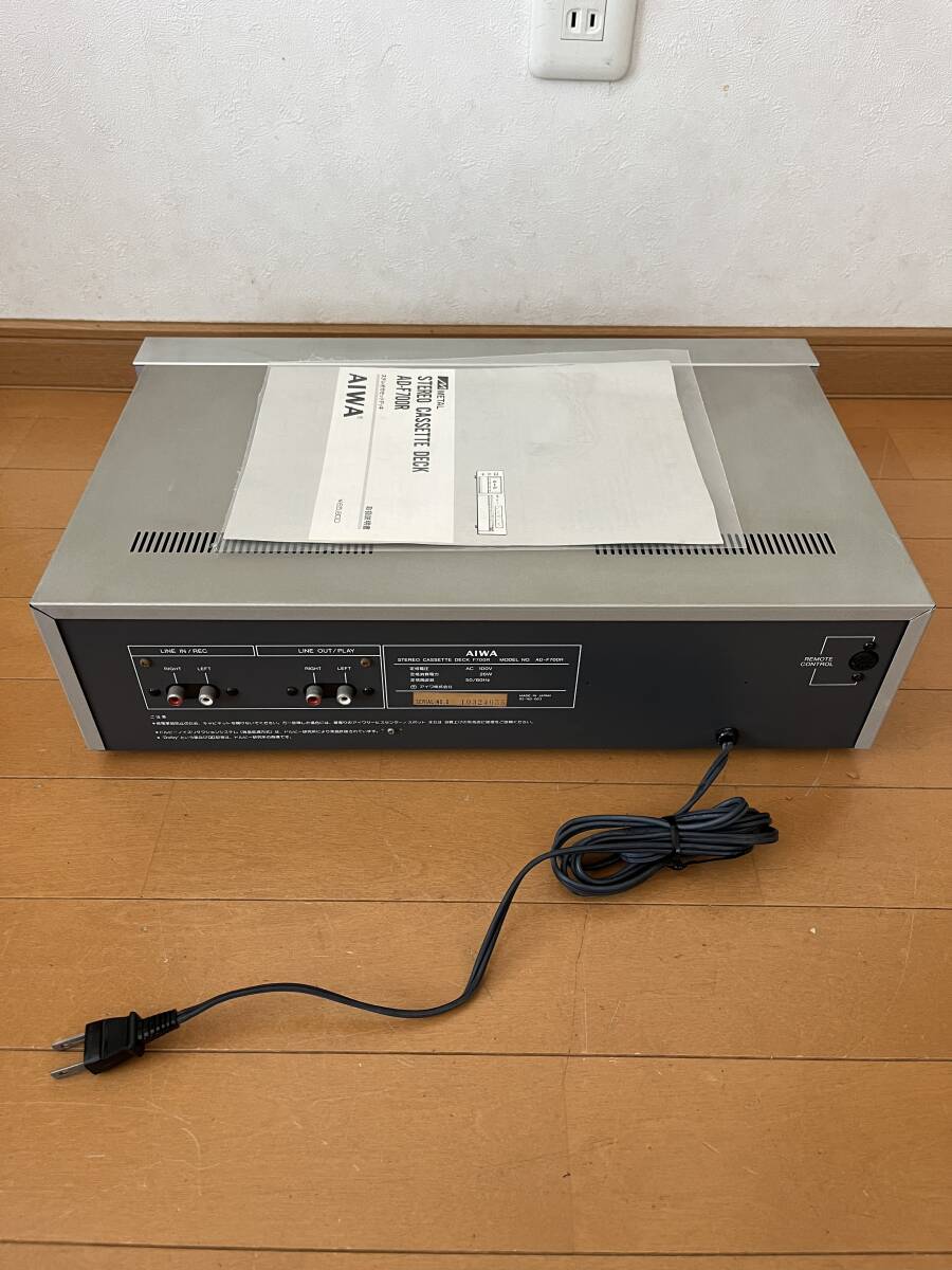 アイワ カセットデッキ AIWA AD-F700Rの画像3