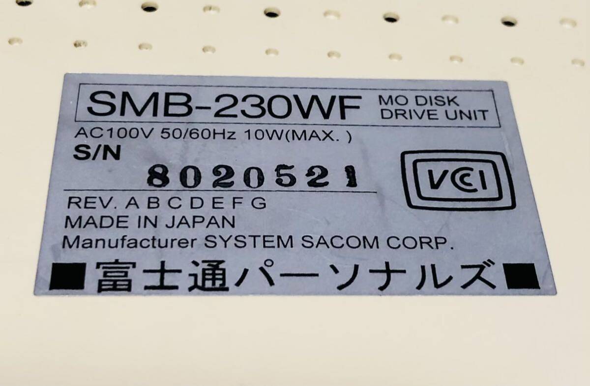  Fujitsu SCSI подключение 230MB MO Drive SMB-230WF электризация проверка settled 