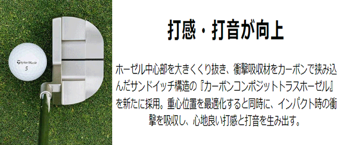 新品■テーラーメイド■2023.5■TP トラス■M4TH トラスヒール■33.0■日本正規品■カーボンコンポジットトラスホーゼルを搭載■入る！_画像10