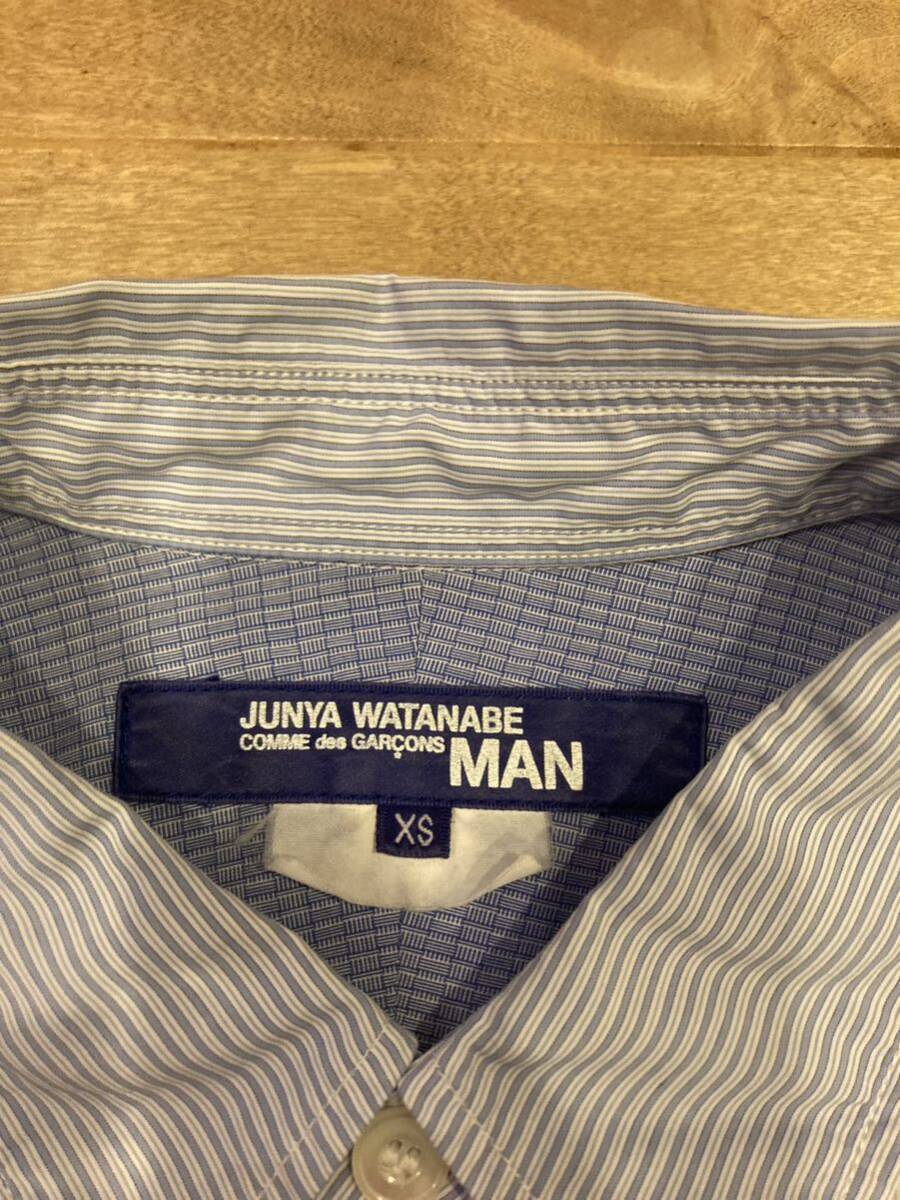 junya watanabe man パッチワークストライプシャツの画像4