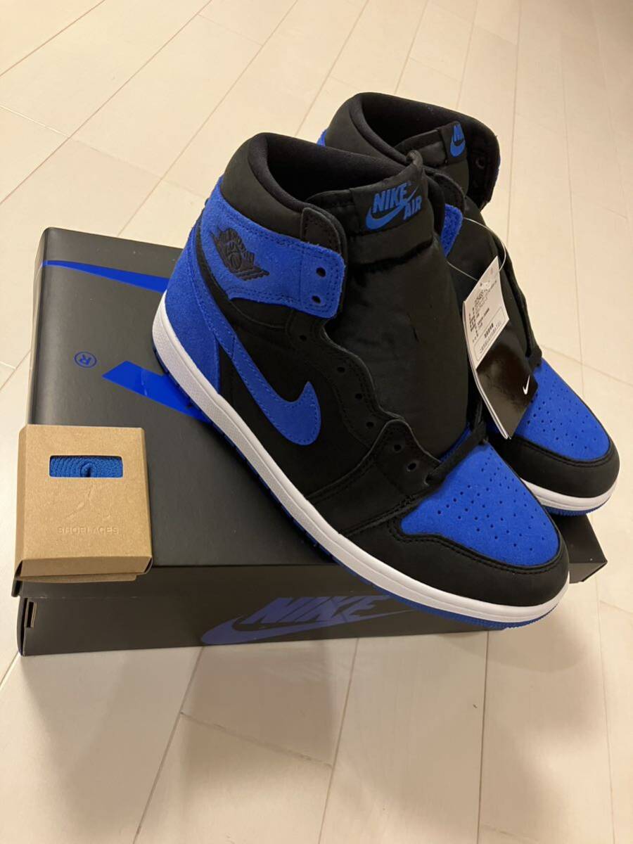 未使用です。NIKE ナイキ エアジョーダン1 RETRO HIGH OG リイマジンド ブラック/ロイヤル ブルー-ホワイト(DZ5485-042)_画像4