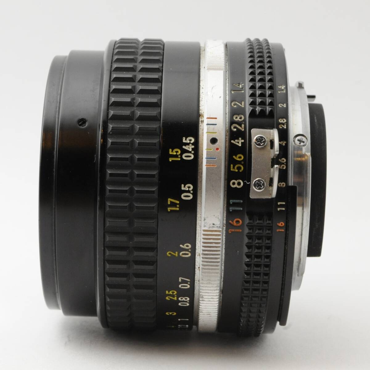 [1 jpy start ]Nikon NIKKOR 50mm F1.4 Ai-s Nikon single burnt point MF lens #BT24007