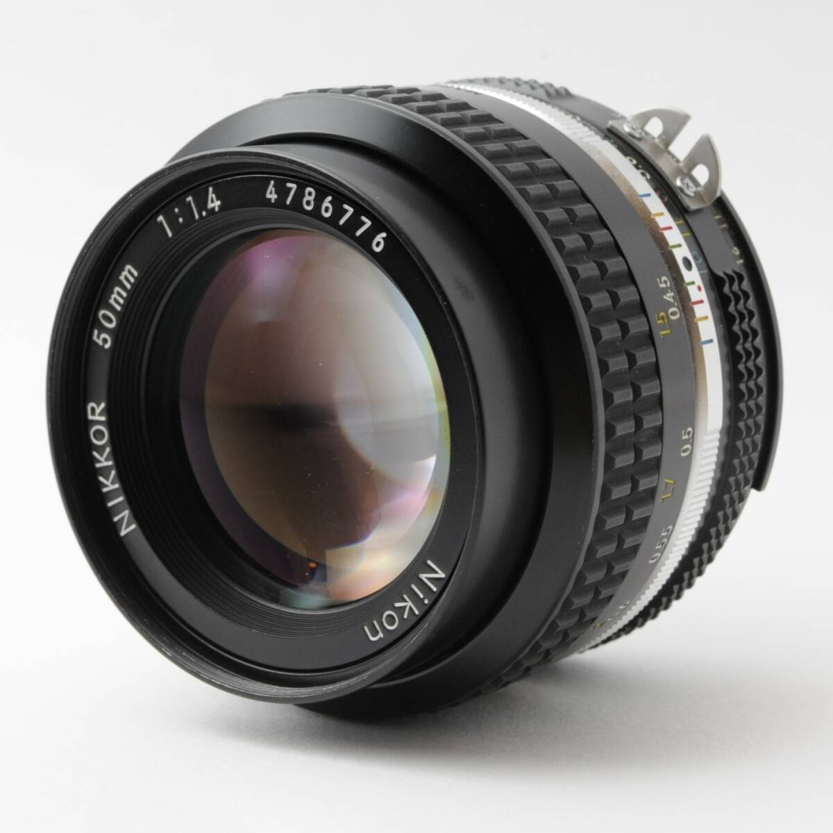 [1 jpy start ]Nikon NIKKOR 50mm F1.4 Ai Nikon single burnt point MF lens #BT24011