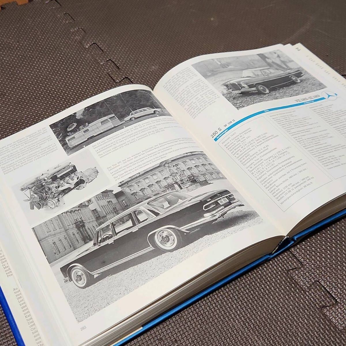 ベンツ100年の歴史【edita Mercedes Benz 1886-1986】本2冊セットbook in2volumesW113W123W460W111R107 300SEL300SLクラシックカーカタログ_画像5