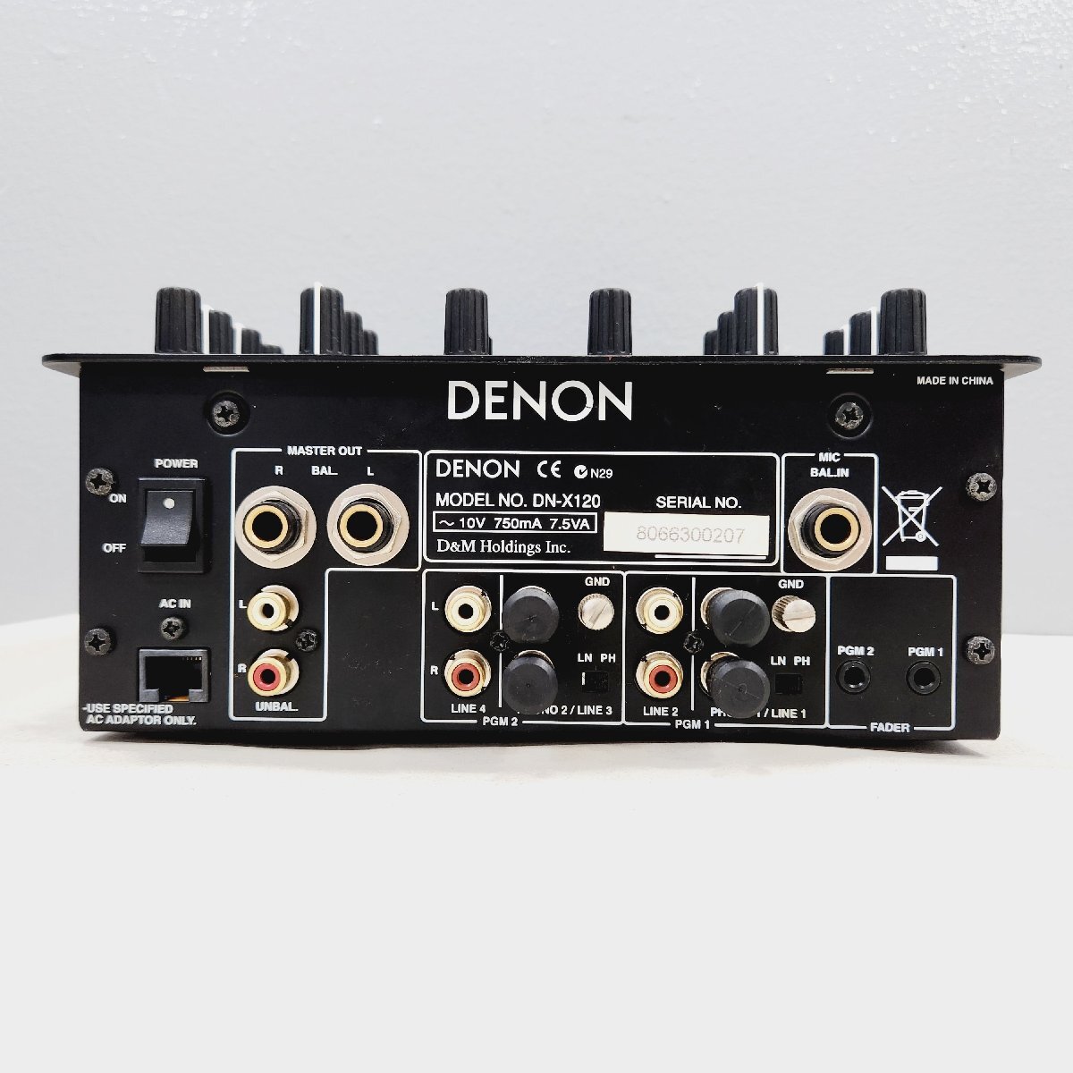 ☆ジャンク扱い DENON DJミキサー DN-X120 / CD/USBメディアプレーヤー&コントローラー DN-S1200 CDJ セット 同梱不可 1円スタート_画像7