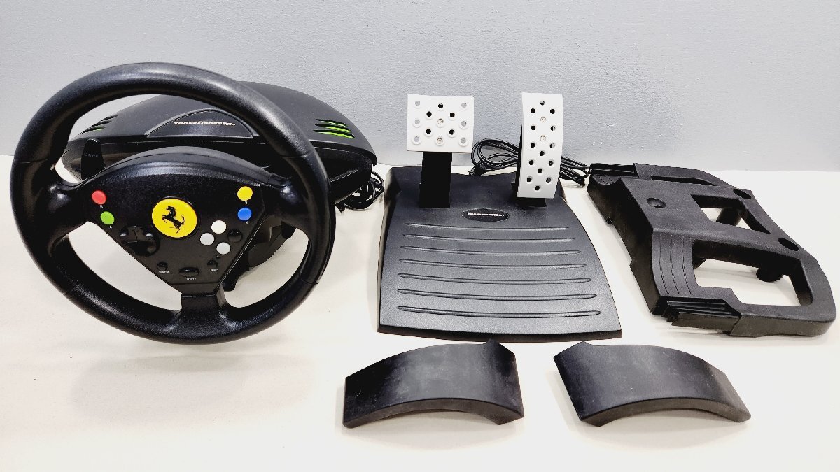 ☆現状品 360 THRUSTMASTER Modena Racing Wheel/HORI PS3ハード ステアリングホイール3 ハンコン 2台セット 同梱不可 1円スタート_画像2