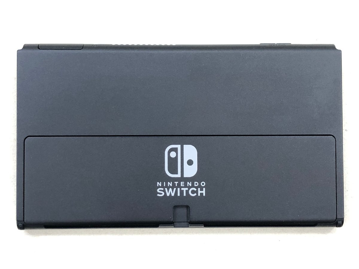 △【5】初期化済み Nintendo Switch/ニンテンドースイッチ 有機ELモデル ジョイコン ホワイト 同梱不可 1円スタート_画像4