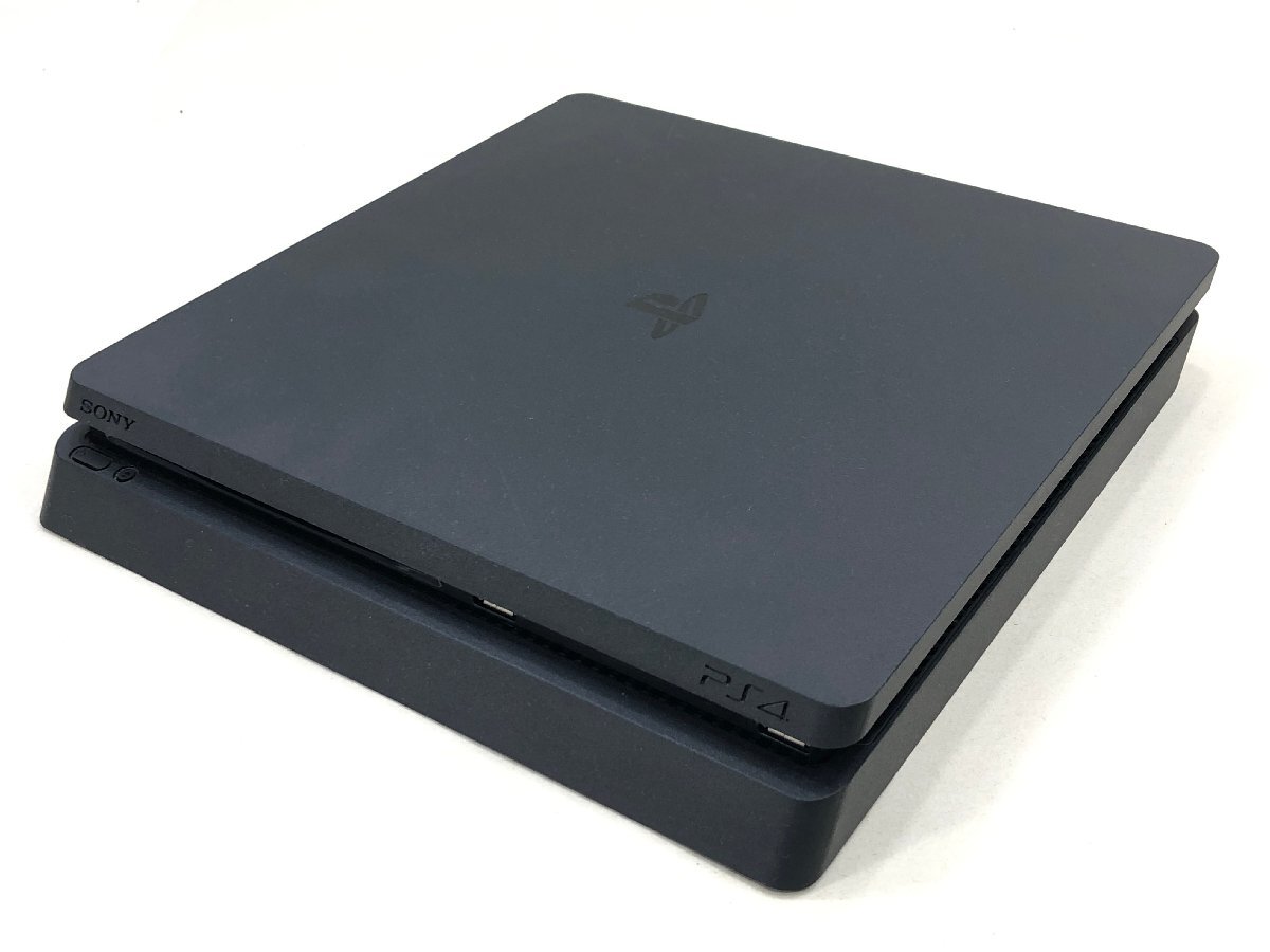 △【12】初期化済み SONY PS4slim CUH-2200A ジェットブラック 500GB 同梱不可 1円スタートの画像2