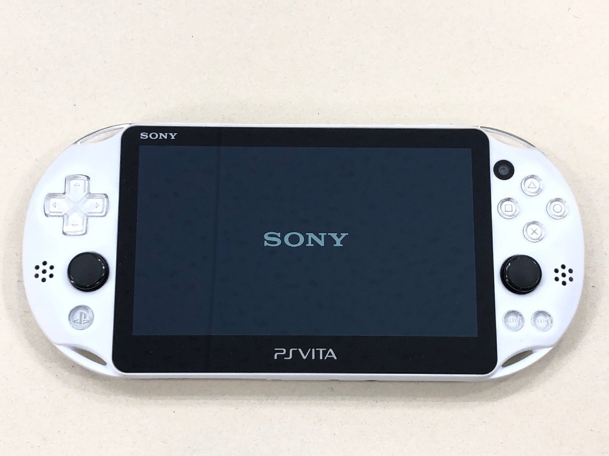 △【8】初期化済み SONY PSVITA PCH-2000 ZA22 グレイシャー・ホワイト ソニー 同梱不可 1円スタート