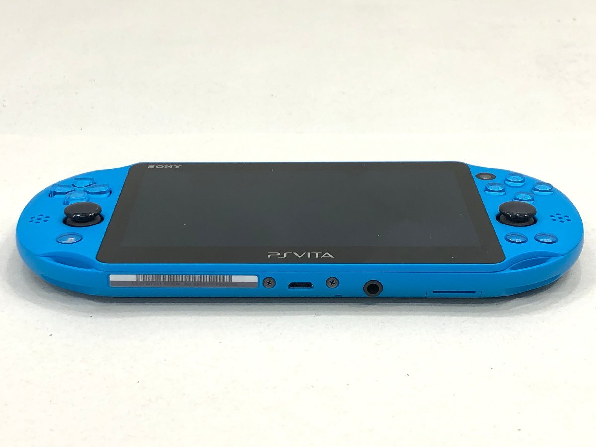 △【9】初期化済み SONY PSVITA PCH-2000 ZA23 アクア・ブルー ソニー 同梱不可 1円スタート_画像4