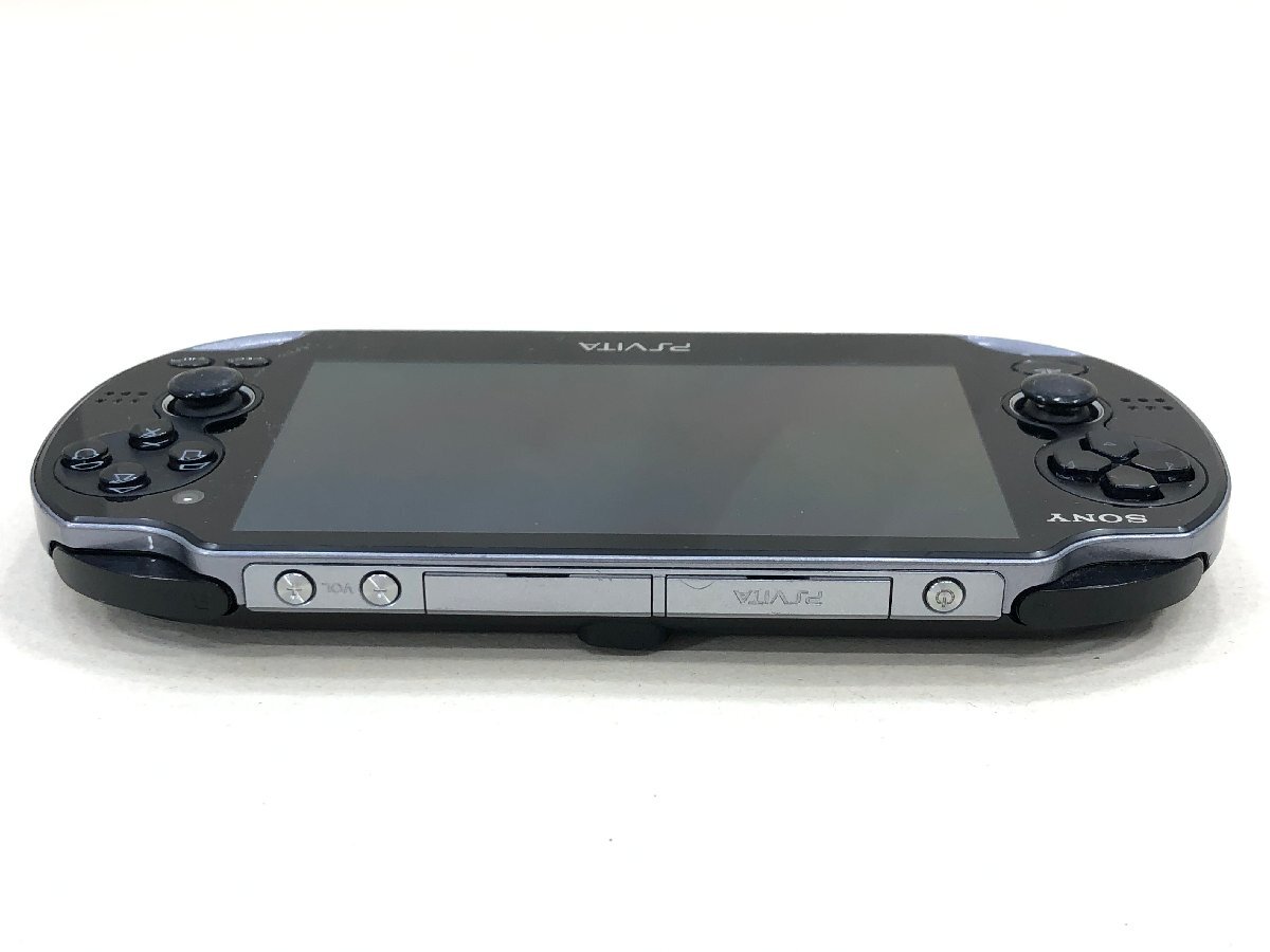 △【7】初期化済み SONY PSVITA PCH-1100 AA01 クリスタル・ブラック ソニー 同梱不可 1円スタート