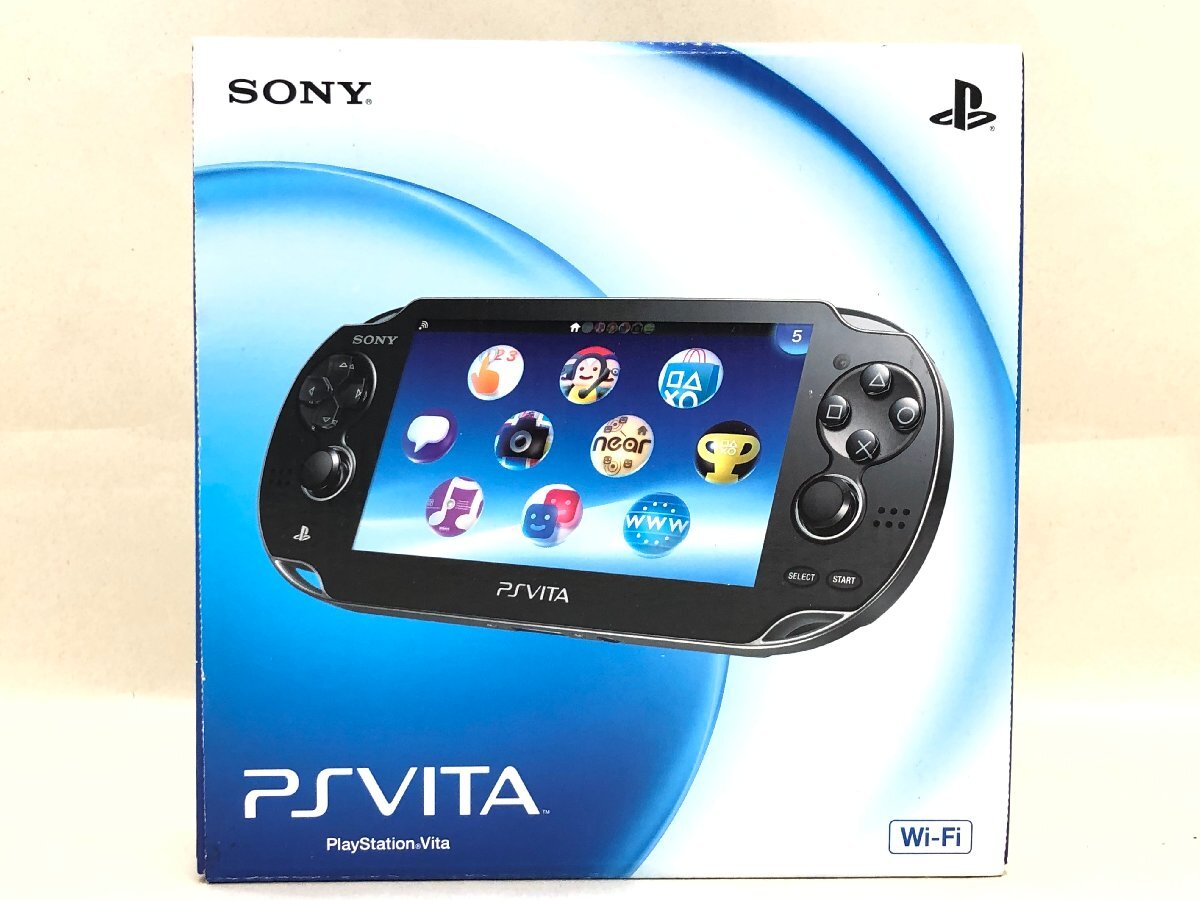 △【6】初期化済み SONY PSVITA PCH-1000 ZA01 クリスタル・ブラック ソニー 同梱不可 1円スタート