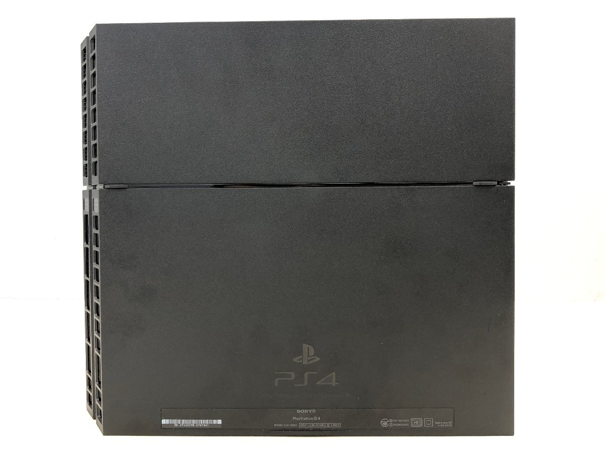 △【1】初期化済み SONY PS4 CUH-1200A ジェットブラック 500GB 同梱不可 1円スタート