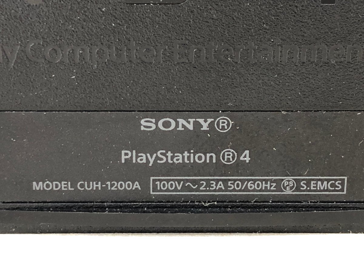△【1】初期化済み SONY PS4 CUH-1200A ジェットブラック 500GB 同梱不可 1円スタート