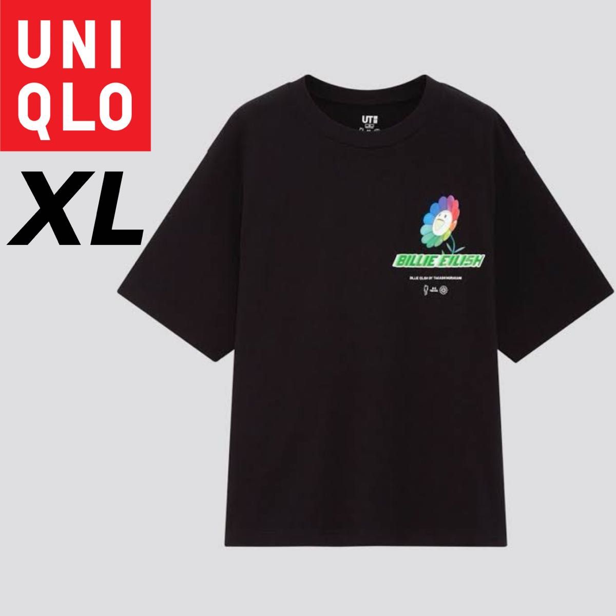 UNIQLO×BILLIE EILISH 村上隆コラボ半袖Tシャツ ブラック ユニクロ 半袖