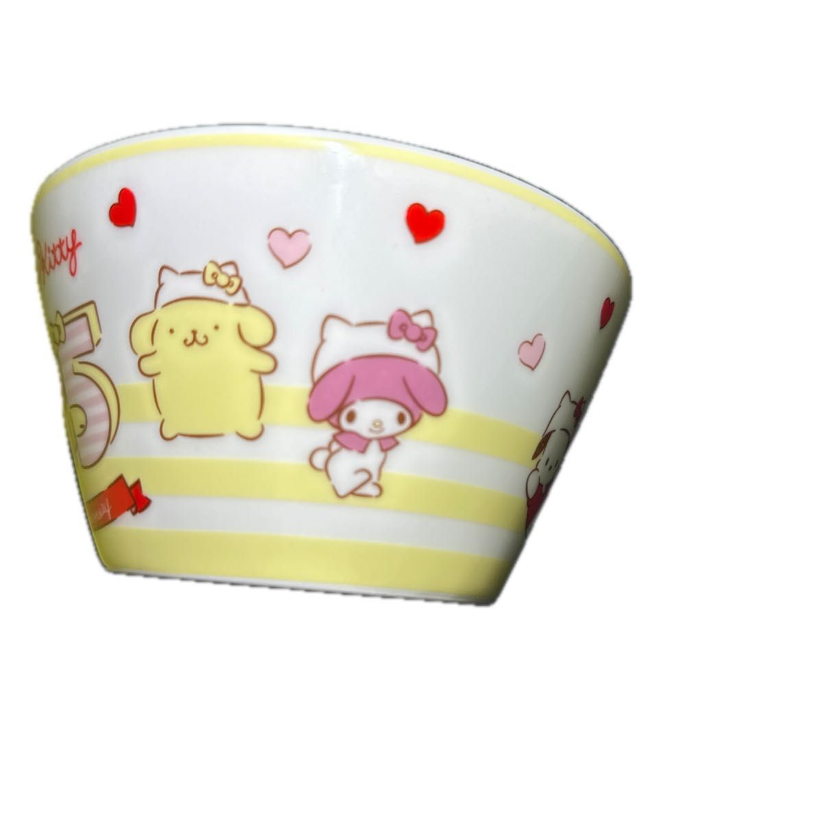 【サンリオ】 食器 茶碗 陶器 ハローキティ　マイメロ　ポムポムプリン　45th