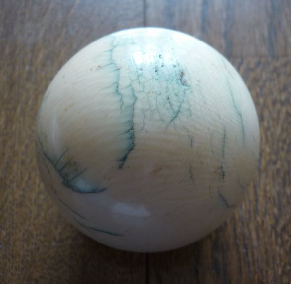 ビリヤード球 白球 白玉 ビリヤードポール 天然素材 アンティークの画像10
