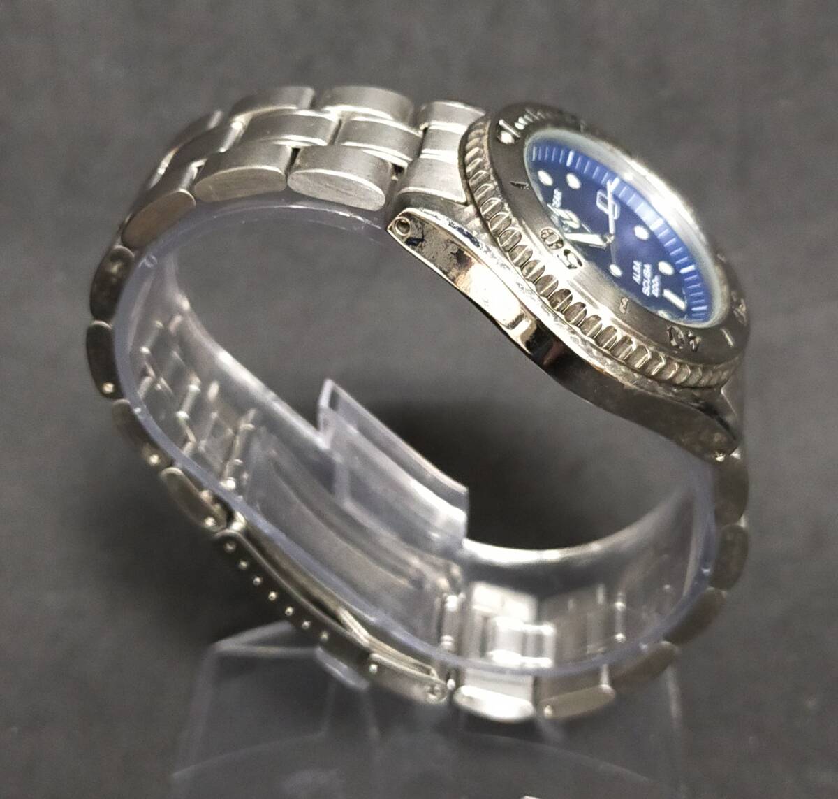 腕時計 SEIKO ALBA AQUA GEAR SCUBA V145-0J90 ソーラー 稼働品 セイコー アルバ アクアギア スキューバ_画像4