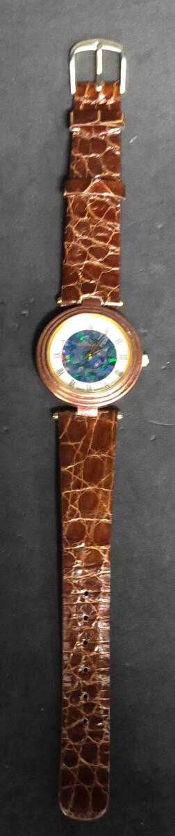 腕時計 Pearlight Australia OPAL watch オパール＆シェル文字盤 クォーツ 稼働品 パーライト_画像5