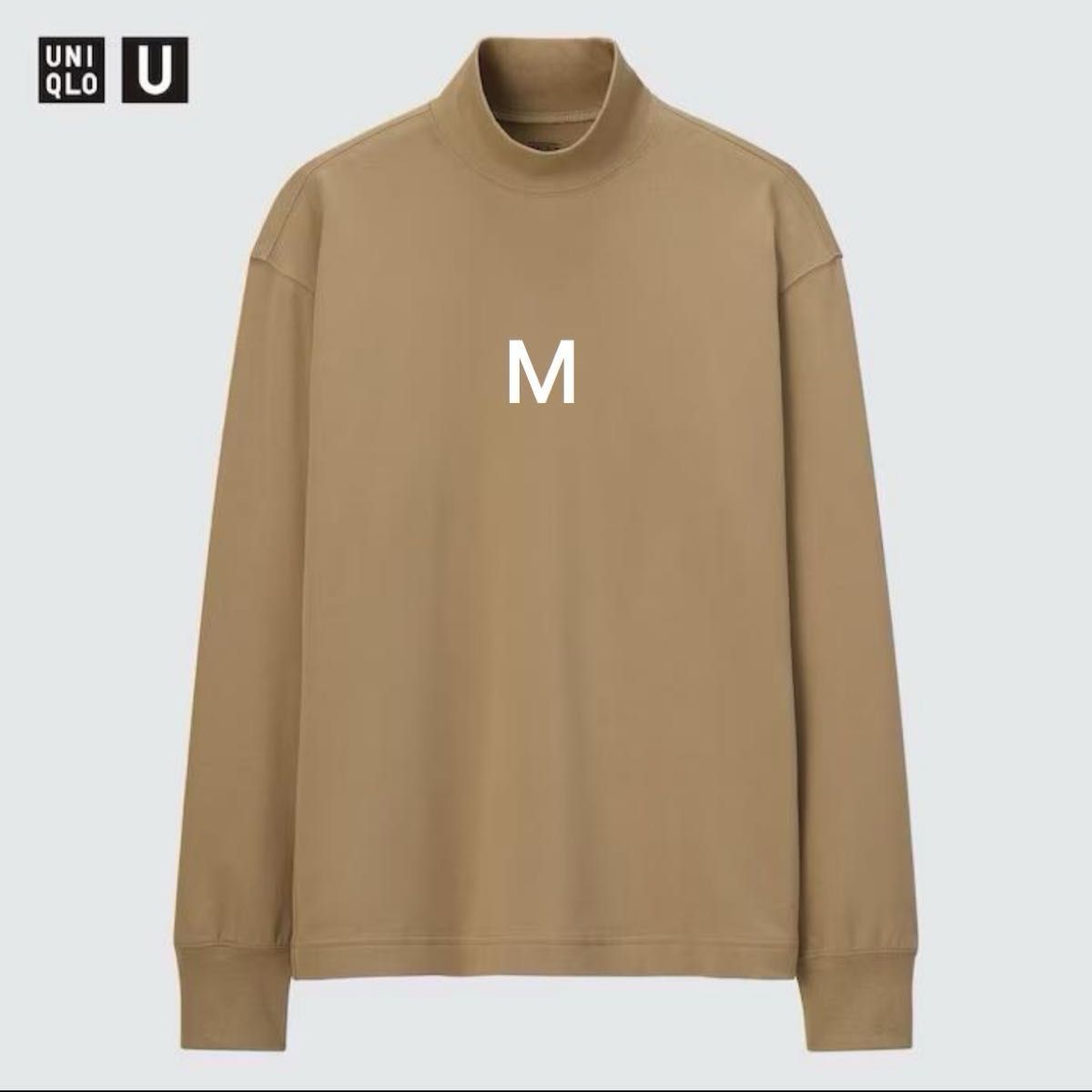 2点セット　ユニクロU ヒートテックコットンタートルネックT タートルネック ベージュ M UNIQLOu ユニクロユー