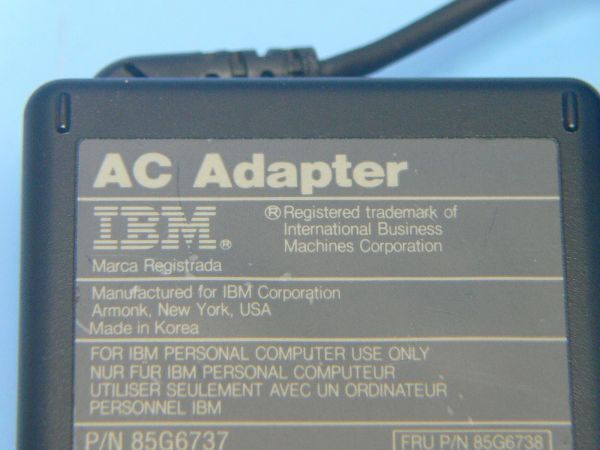 【ジャンク品】IBM★ACアダプター★P/N85G6737★16V 2.2A ⑦_画像3