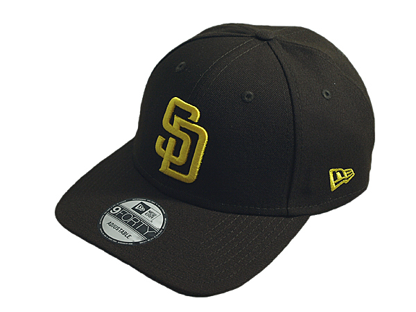 ニューエラ NEW ERA MLB ストラップバックキャップ 帽子 9FORTY MLB THE LEAGUE サンディエゴ パドレス ブラウン_画像1