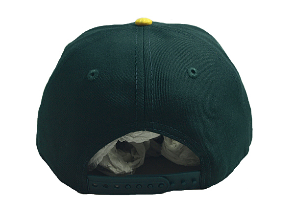 ニューエラ NEW ERA MLB スナップバックキャップ 帽子 9FIFTY MLB BASIC オークランド アスレチックス グリーンイエローの画像4