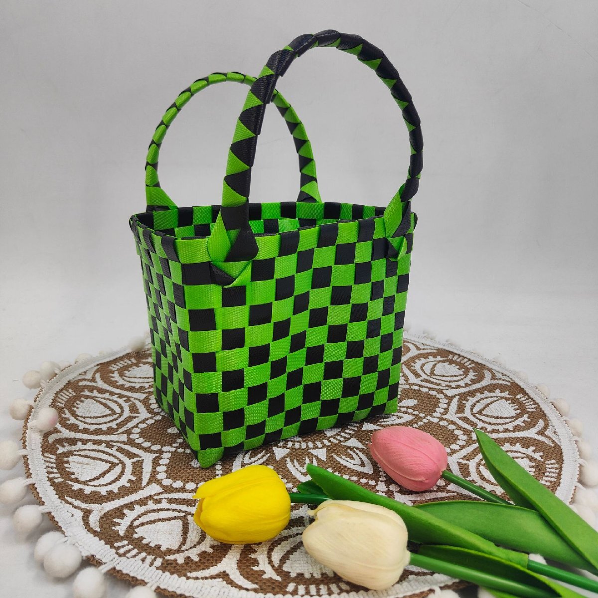  пластиковый ручной вязки сумка маленький person форма сумка ручной вязки сумка детский овощи корзина . земля производство плетеный корзина ручная сумочка 