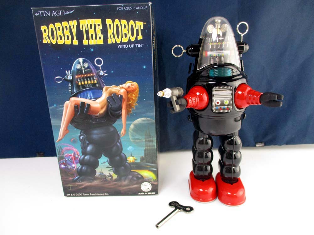 大阪ブリキ玩具資料室　Osaka Tin Toy　復刻限定製造版　ROBBY THE ROBOT 箱付き未使用極美品　高さ約25ｃｍ_画像1