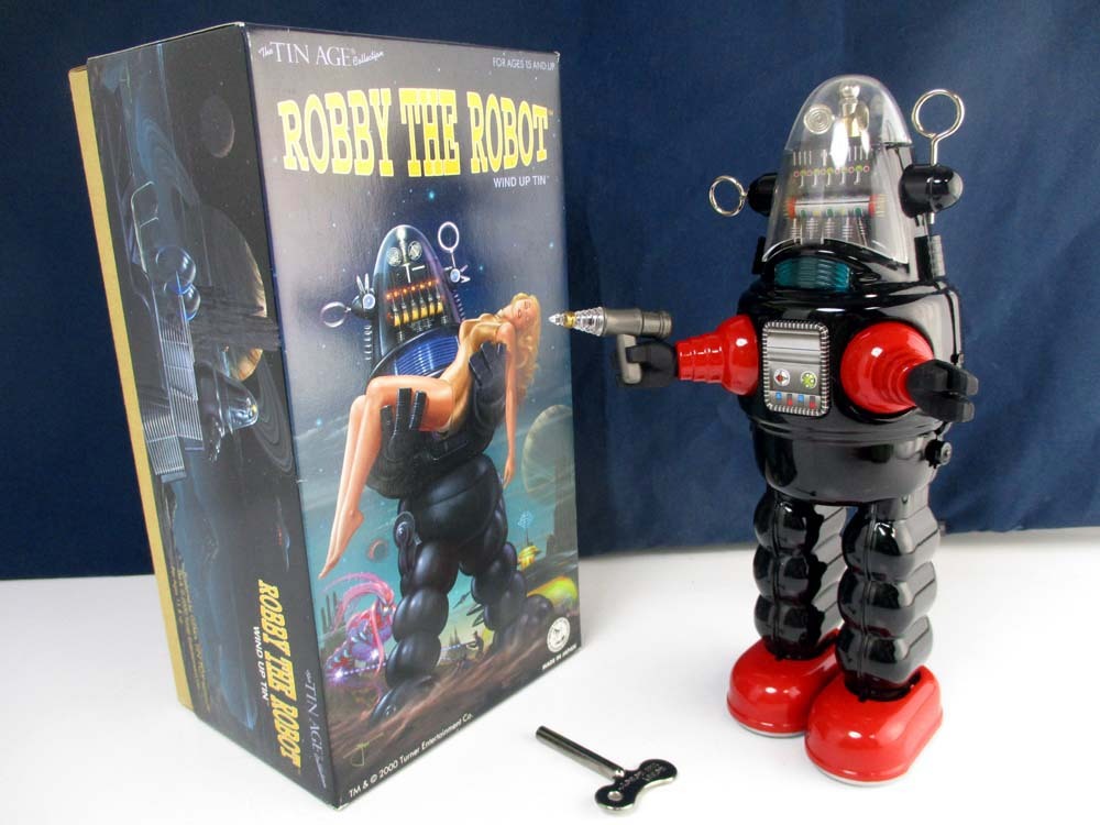 大阪ブリキ玩具資料室　Osaka Tin Toy　復刻限定製造版　ROBBY THE ROBOT 箱付き未使用極美品　高さ約25ｃｍ_画像8