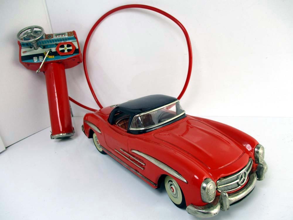 レア大型　1950年代日本製　1957年型 MERCEDES 300 SL　完動極美品　長さ約28cm_画像1