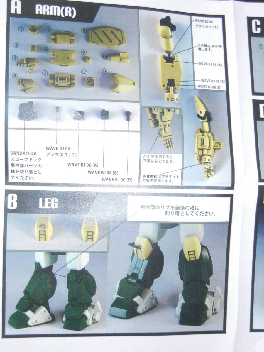  mellow link 1/20 fox special modified parts Bandai 1/20 scope dog for garage kit galet ki resin one fesRC bell g