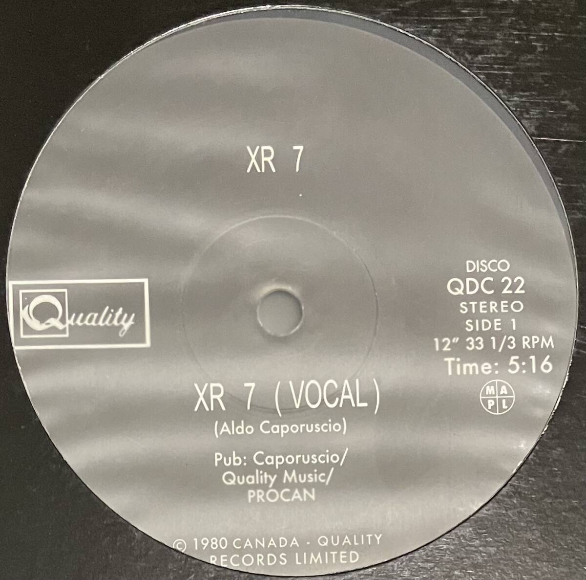 [ 12 / レコード ] XR 7 / XR 7 ( Synth-Pop ) Quality - QDC 22 シンセ ポップ_画像1