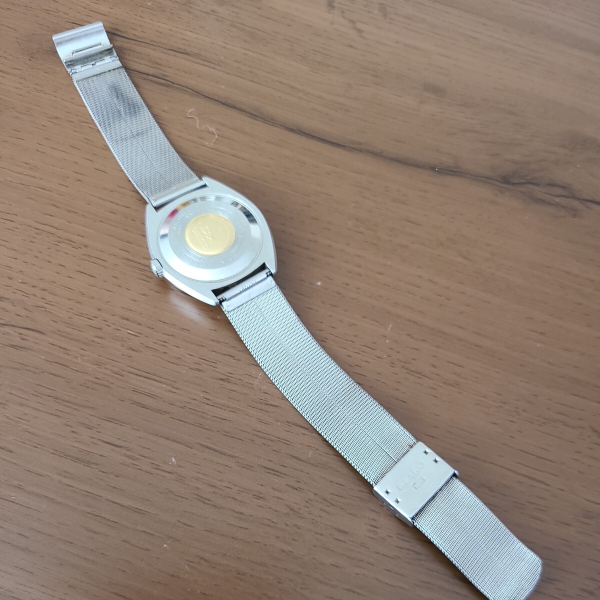 希少 稼働品 SEIKO セイコー キングセイコー Hi-BEAT 自動巻き 5625-7060 デイト CHRONO METER OFFICIALLY CERTIFIED シルバー 腕時計 の画像6