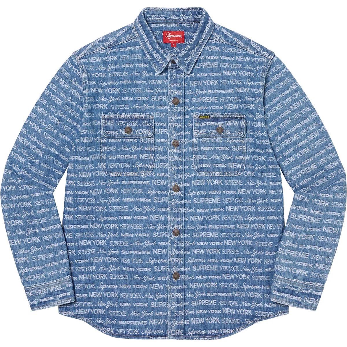 Supreme 22FW Multi Type Jacquard Denim Shirt マルチタイプ Supreme 22FW Multi Type Jacquard Denim Shirt マルチタイプ