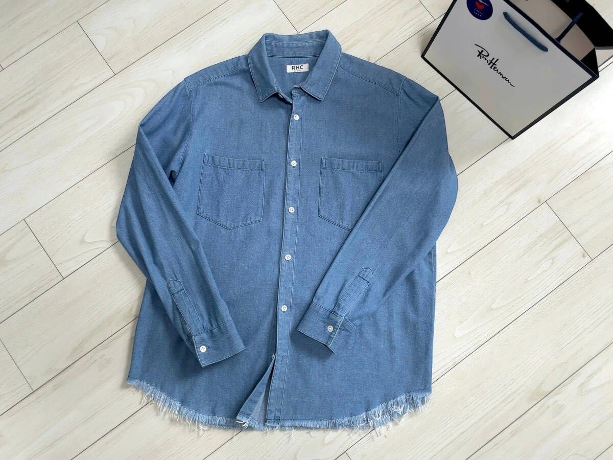 美品】ロンハーマン RHC “ 大人の抜け感 ” フリンジ デニム 美品】ロンハーマン RHC “ 大人の抜け感 ” フリンジ デニム