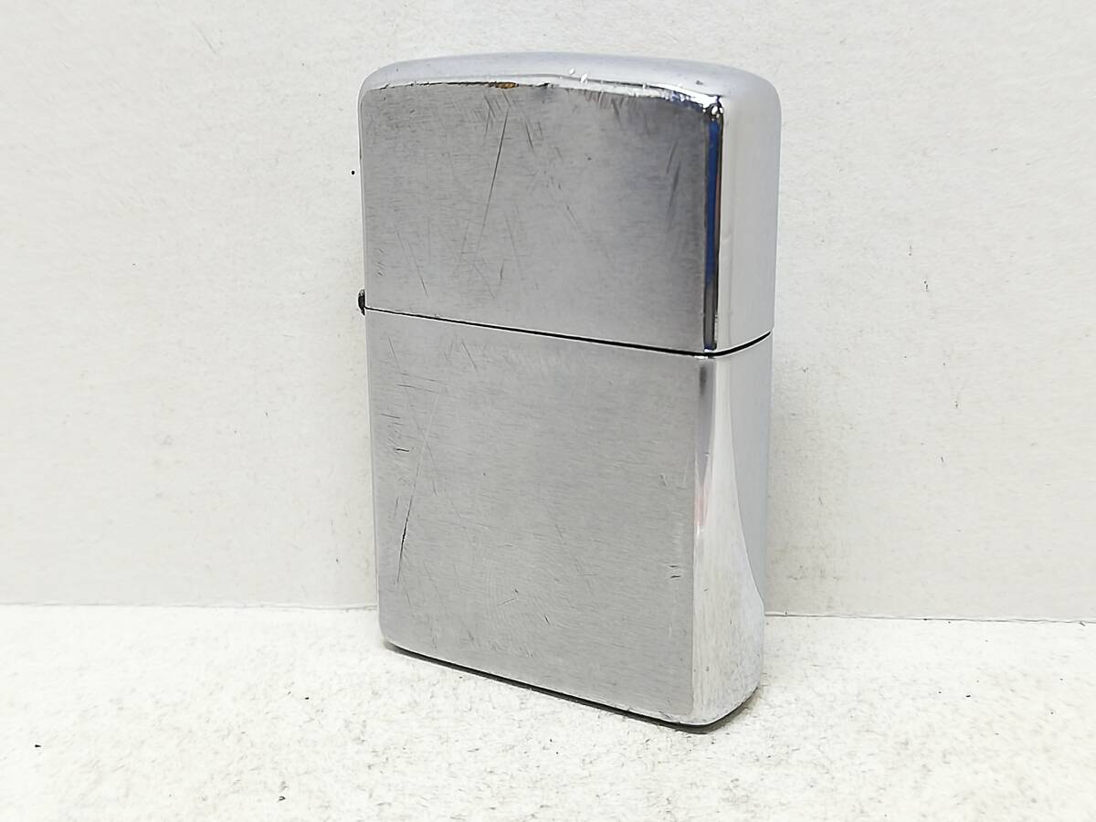 D242-103H　ZIPPO/ジッポー　オイルライター　クロームヘアライン　1974年製　インサイドユニット年代不明【中古品】_画像1