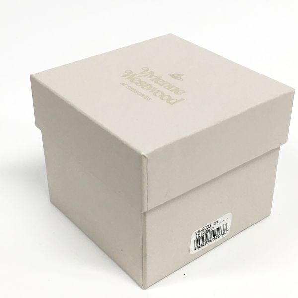 N242-243 Vivienne Westwood 携帯 灰皿 箱付き ブラスゴールド ラインストーン オーブ ヴィヴィアン ストラップ タバコ ケースの画像9