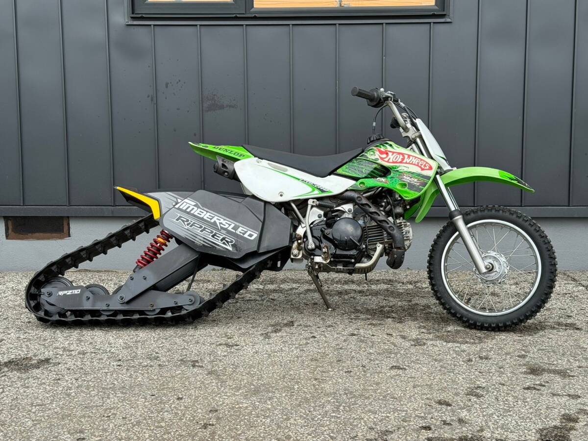 北見発☆最落なし！バイク！KAWASAKI！KLX110！110cc！エンジン始動ＯＫ！付属品あり！売切!☆の画像2